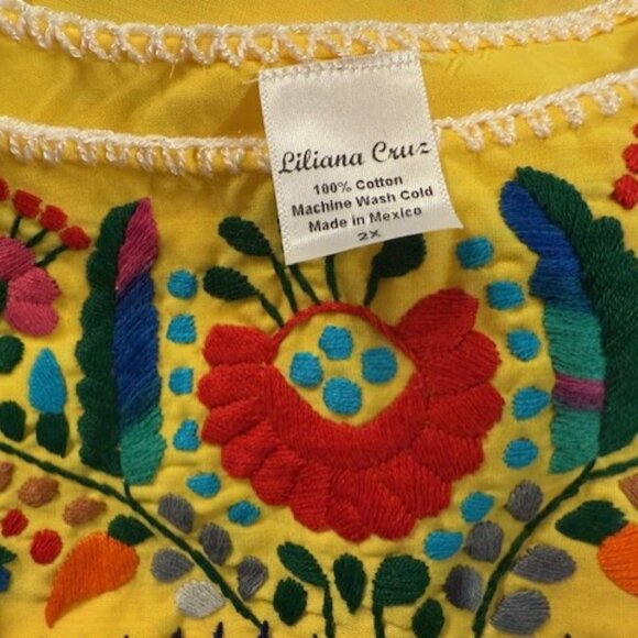 Embroidered Mexican / Pueblo Mini Tunic Dress - NWOT - Picture 16 of 16